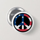 vredesteken ronde button 5,7 cm (Voorkant /achterkant)