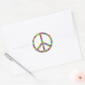 vredesteken ronde sticker (Envelop)