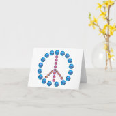 Vredesteken Symbool Kunstwerk Nota Kaarten. Kaart (Gele Bloem)