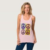 Vredesteken Symbool Pop Kunst Tanktop (Volledige Voorkant)