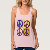 Vredesteken Symbool Pop Kunst Tanktop (Voorkant)