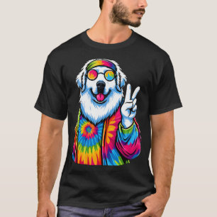 Vredesteken Tie Dye Great Pyrenees hond T-shirt