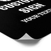 Vredesteken tot de dood Doe ons partij aangepaste  Poster (Hoek)