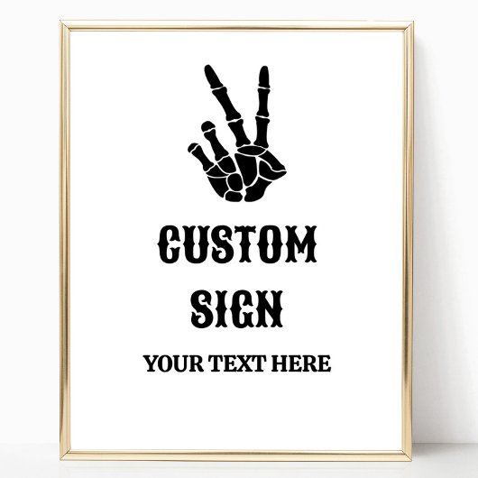 Vredesteken tot de dood Doe ons partij aangepaste  Poster