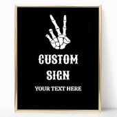 Vredesteken tot de dood Doe ons partij aangepaste  Poster