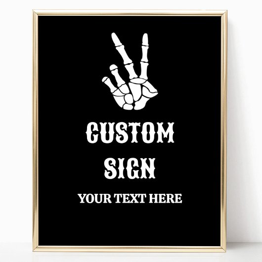 Vredesteken tot de dood Doe ons partij aangepaste  Poster