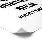 Vredesteken tot de dood Doe ons partij aangepaste  Poster (Hoek)