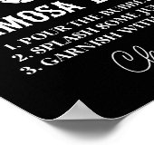 Vredesteken tot de dood ons scheidt Bruiloft Mimos Poster (Hoek)