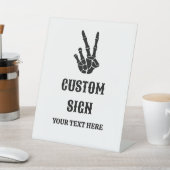 Vredesteken tot de dood ons scheidt Feest Maatwerk Reclamebord Met Voetstuk (Insitu)