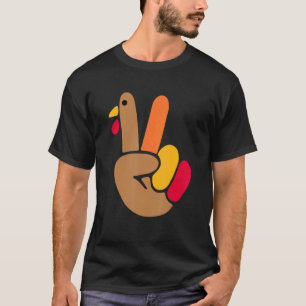 Vredesteken Turkije Handtekening Hippie Thanksgi T-shirt