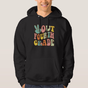 Vredesteken Uit Vierde Klas Groovy Laatste Dag Sch Hoodie