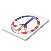 vredesteken van merica notitieblok (Linkerzijde)