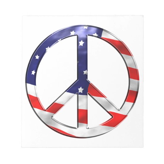 vredesteken van merica notitieblok (Voorkant)