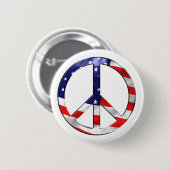 vredesteken van merica ronde button 5,7 cm (Voorkant /achterkant)