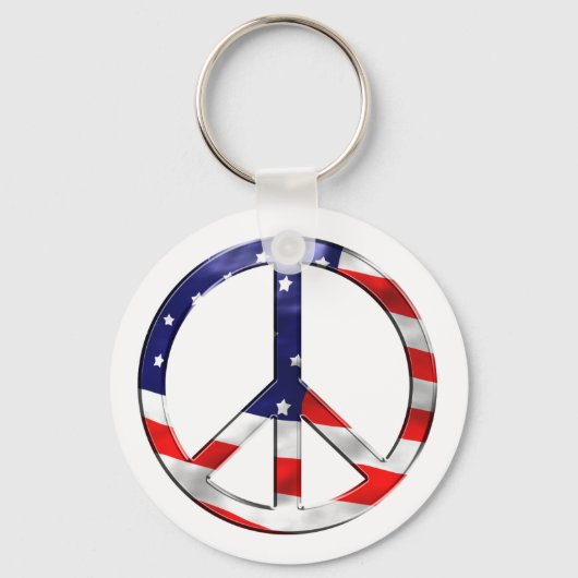 vredesteken van merica sleutelhanger (Voorkant)