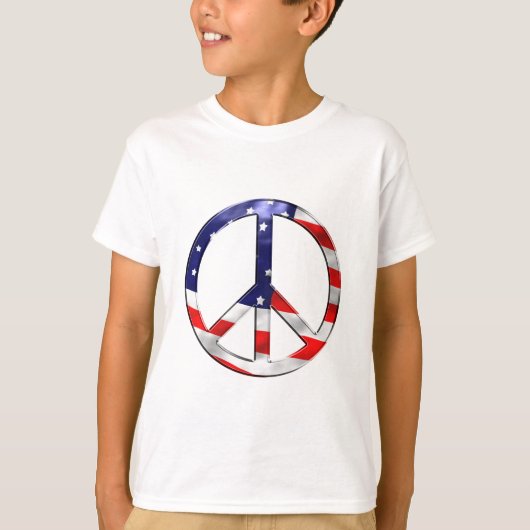 vredesteken van merica t-shirt (Voorkant)