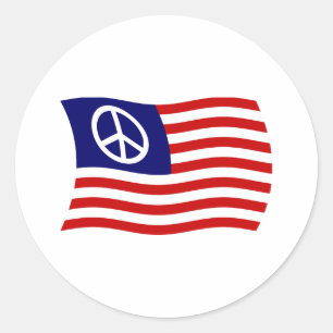 Vredesteken Vlag Sticker VS
