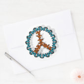 Vredesteken voor de stickers van vlinders (Envelop)