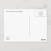 Vredesteken - Vredessymbool Briefkaart (Achterkant)
