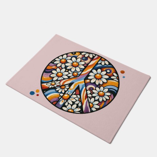 Vredesteken Vreedzame Hippie Deurmat (Schuin)