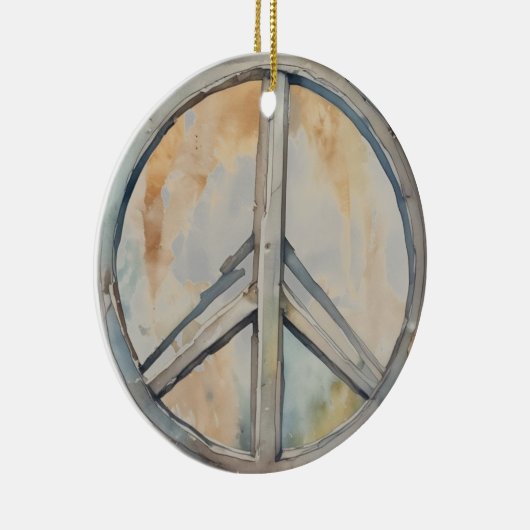 Vredesteken Waterverf schilderkunst Keramisch Ornament (Rechts)