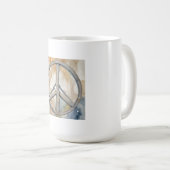 Vredesteken Waterverf schilderkunst Koffiemok (Voorkant rechts)