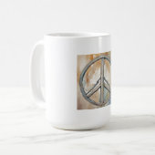 Vredesteken Waterverf schilderkunst Koffiemok (Voorkant links)