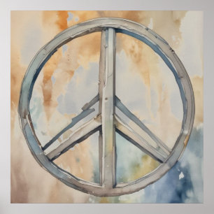 Vredesteken Waterverfschilderij Kunst Poster