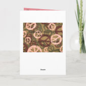 Vredestekenen Gedicht Gepersonaliseerde Kaart (Achterkant)