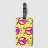 VREDESTEKENPATROON, BAGAGELABEL (Voorkant (verticaal))