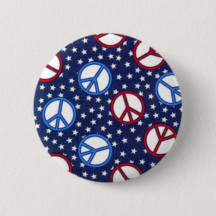 Vredestekens Ronde Button 5,7 Cm