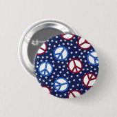 Vredestekens Ronde Button 5,7 Cm (Voorkant /achterkant)