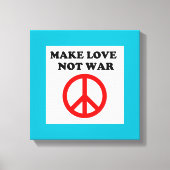 VREDESTEKST "MAKE VAN NIET-WAR" CANVAS AFDRUK (Voorkant)
