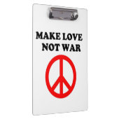 VREDESTEKST "MAKE VAN NIET-WAR" KLEMBORD (Rechts)