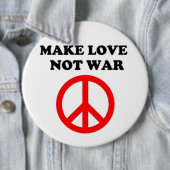 VREDESTEKST "MAKE VAN NIET-WAR" RONDE BUTTON 6,0 CM (In situ)