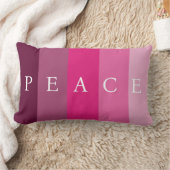 VREDESTEKST ROZE KLEUR  VERTICAAL GESTREEPT KUSSEN (Deken)