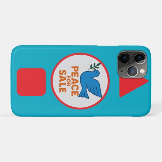 Vredesthema ontworpen telefoonhoesje Case-Mate iPhone case (Achterkant (horizontaal))