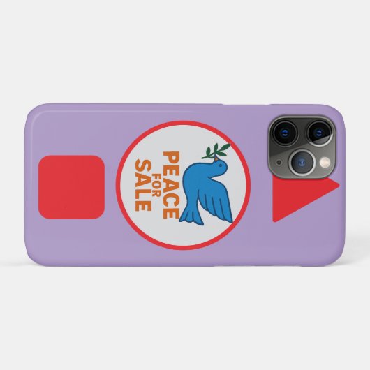 Vredesthema ontworpen telefoonhoesje Case-Mate iPhone case (Achterkant (horizontaal))