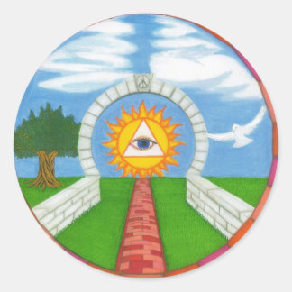 vredestichtala ronde sticker