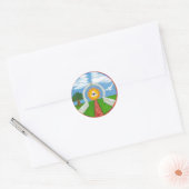 vredestichtala ronde sticker (Envelop)