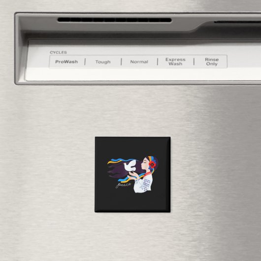 vredestichtend meisje steunt Oekraïne om te staan  Magneet (Insitu (Vaatwasser))