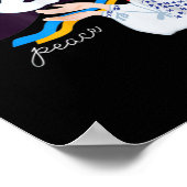 vredestichtend meisje steunt Oekraïne om te staan  Poster (Hoek)