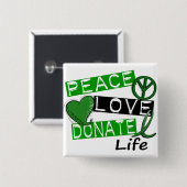 VREDESTIJD VIERKANTE BUTTON 5,1 CM (Voorkant /achterkant)