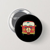  vredestopteken voor ventilatorkracht Microbus Van Ronde Button 5,7 Cm (Voorkant /achterkant)