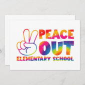 Vredesuit elementary school tie-dye laatste dag aankondiging (Voorkant / Achterkant)