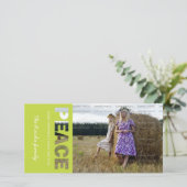 Vredesvakantie Fotokaart Feestdagenkaart (Staand voorkant)