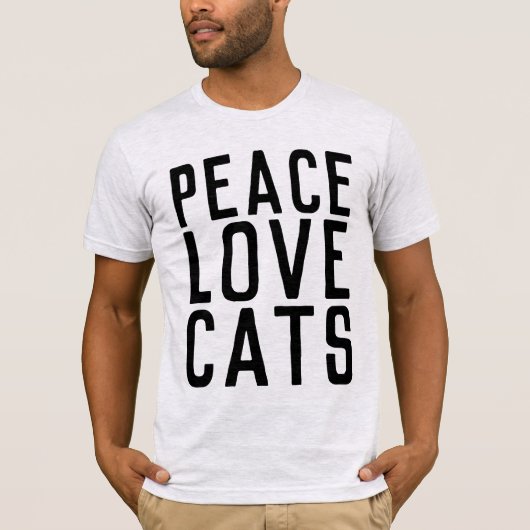 VREDESVANGST, T-shirts, kat mannen T-shirt (Voorkant)