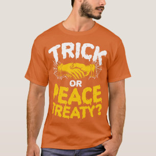 Vredesverdrag van Halloween Trick Pacifist T-shirt