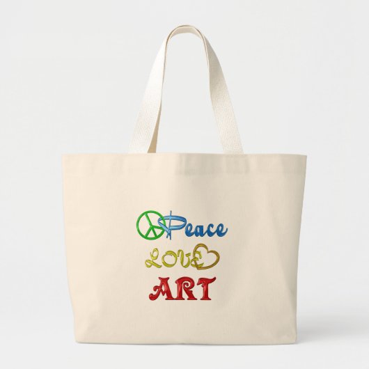 VREDESVERLIES GROTE TOTE BAG (Voorkant)