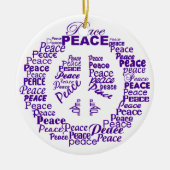 Vredesversiering Keramisch Ornament (Voorkant)